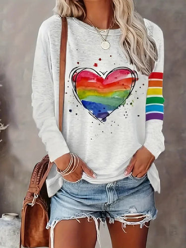 W&W Mode | Damen Regenbogen Shirt