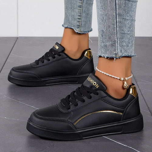 W&W Mode | Einfarbige Damensneaker Mit Weicher Sohle
