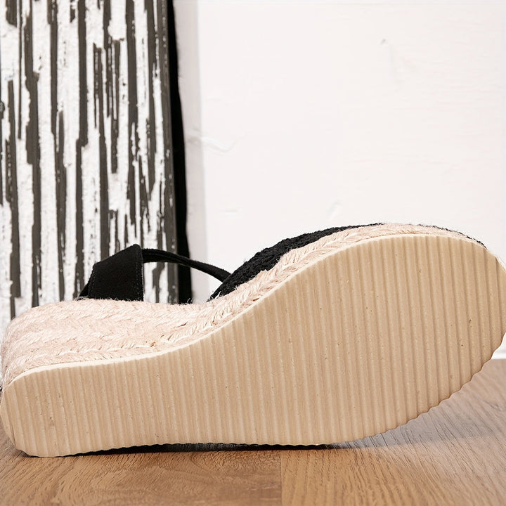 W&W Mode | Damen Espadrille Keilabsatz Sandalen