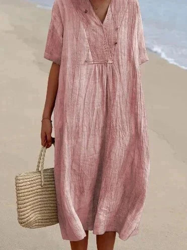 W&W Mode | Sommerkleid Aus Baumwolle Und Leinen