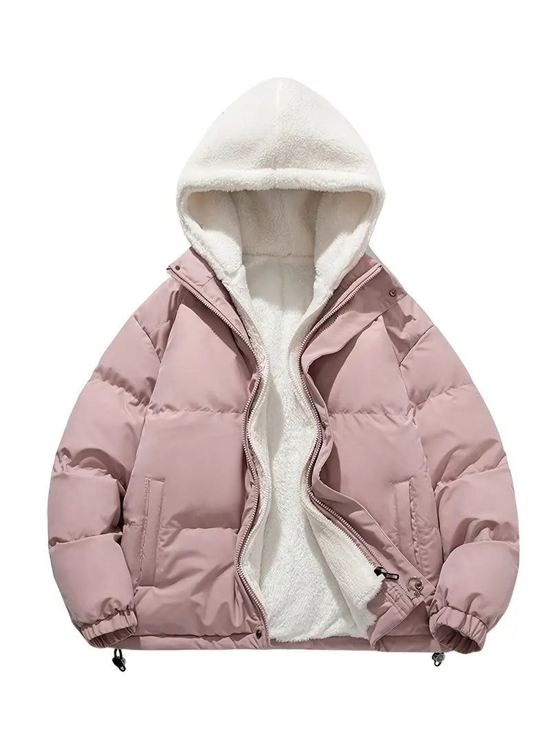 W&W Mode | Warme Winterjacke mit Kapuze und weicher Fütterung für Damen