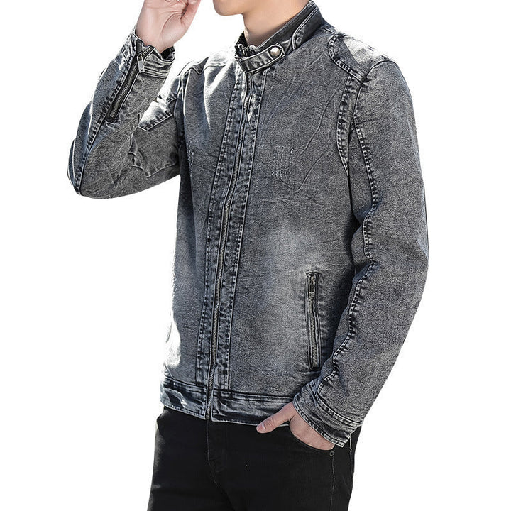 W&W Mode | Lässige Baumwoll Jeansjacke Für Herren