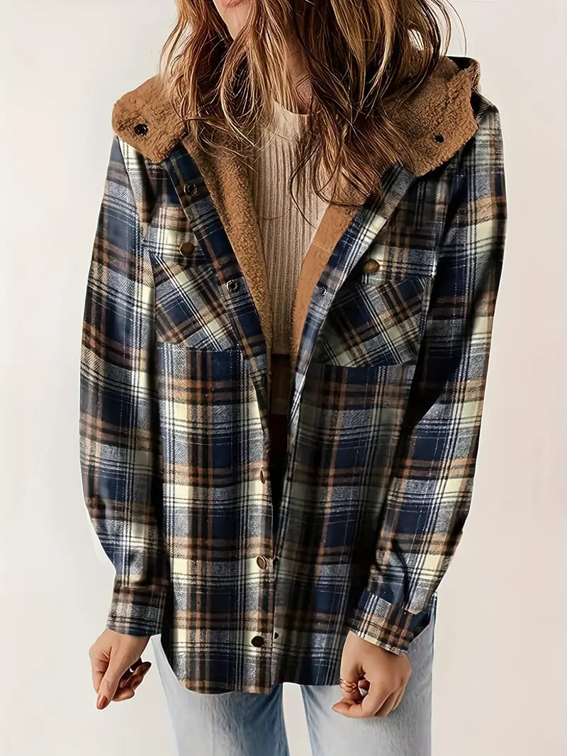 W&W Mode | Warme Jacke Mit Kapuze Und Reißverschluss