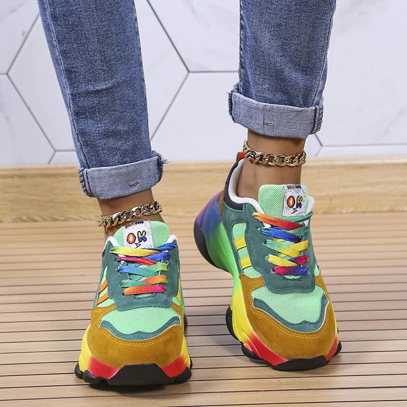 W&W Mode - Bunte orthopädische Turnschuhe mit Stil