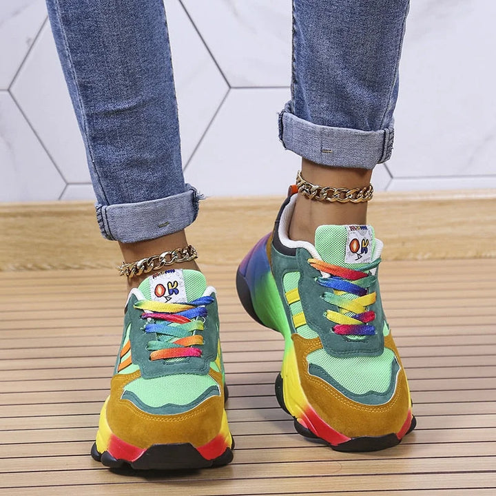 W&W Mode | Regenbogen Orthopädische Turnschuhe