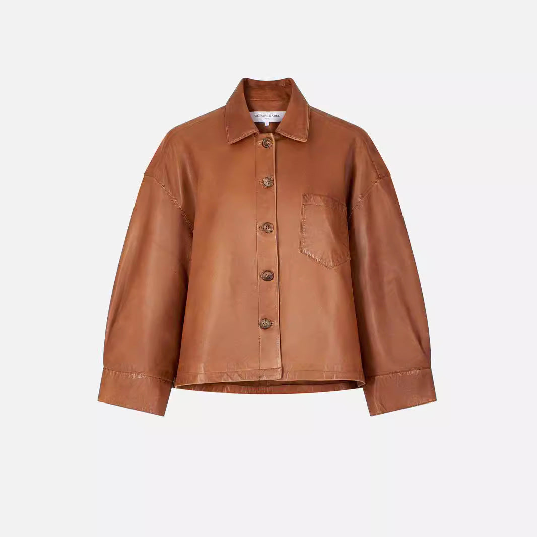 W&W Mode | Weinlese Lederjacke