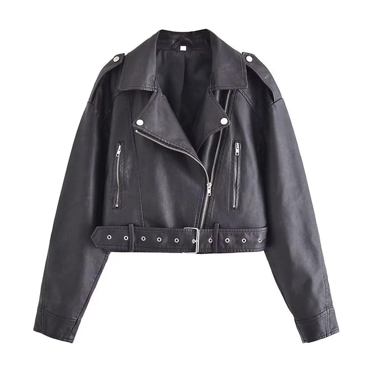 W&W Mode | Waschbare, Farbverlaufende Lederjacke Für Damen*