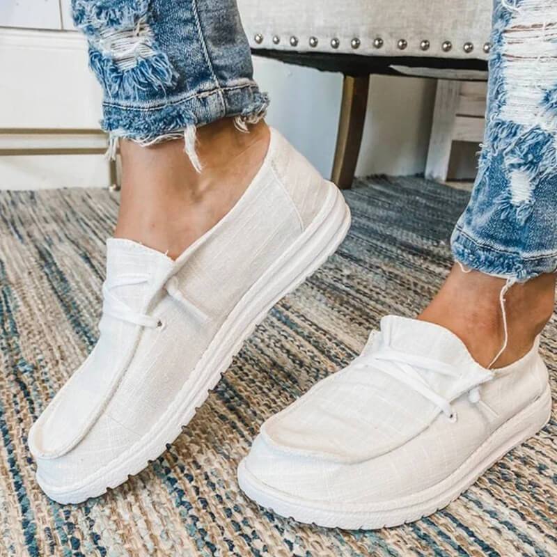 W&W Mode | Canvas Schnürschuhe für Damen