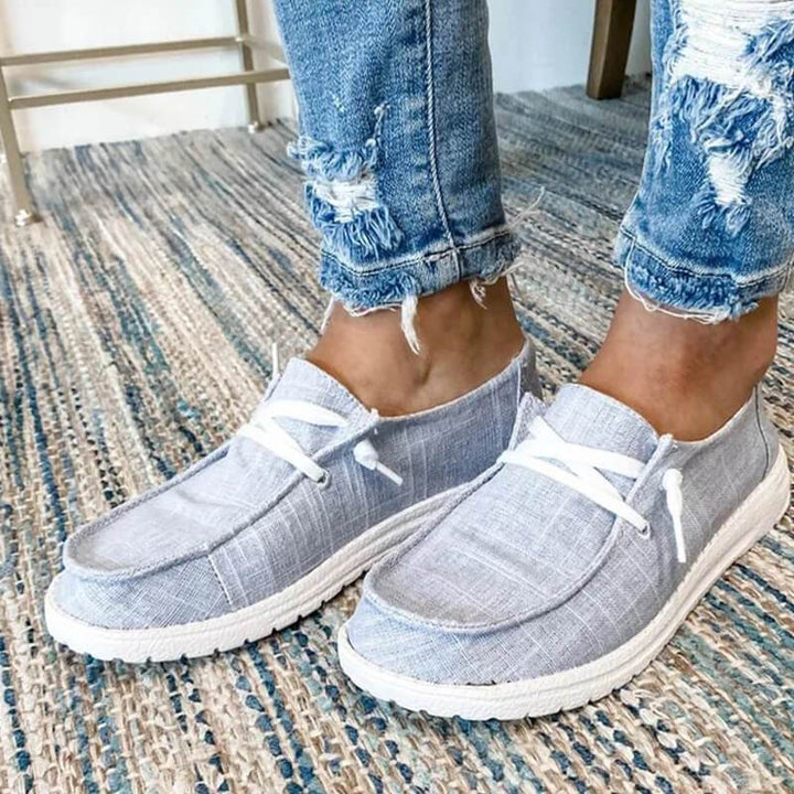 W&W Mode | Canvas Schnürschuhe für Damen