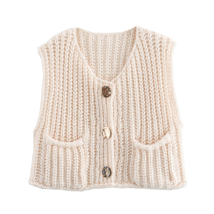 W&W Mode | Ärmellose Gestrickte Weste