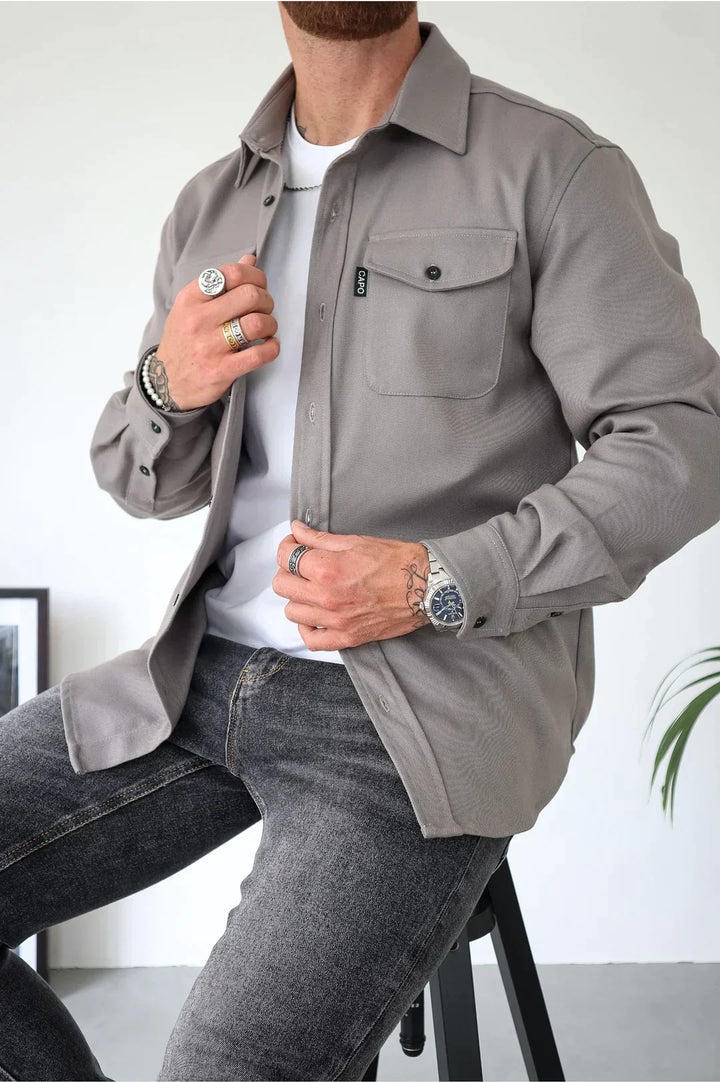 W&W Mode | Premium-Jacke mit Knopfverschluss für Herren | Stylische und bequeme Jacke