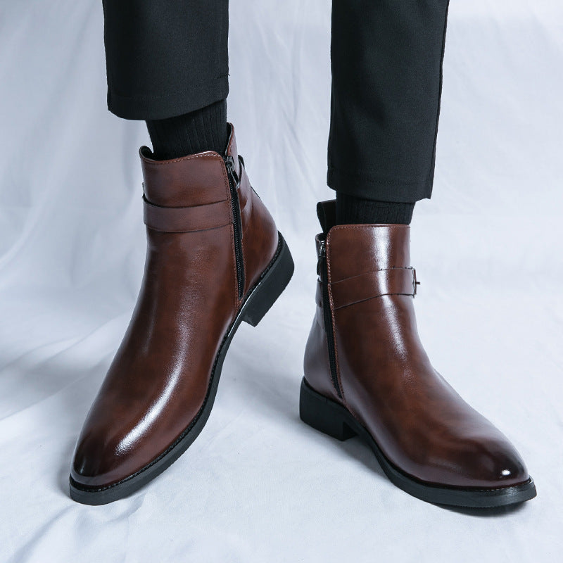 W&W Mode | Klassische Leder Herrenstiefel