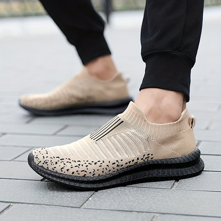 W&W Mode | Atmungsaktive Slip-On-Sneaker mit Strick-Obermaterial