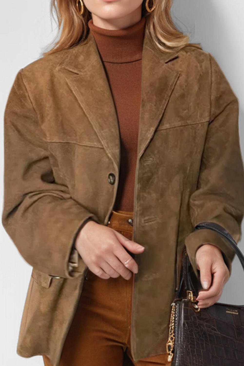 W&W Mode | Vintage Café Jacke mit Revers und Paspeltaschen und Knöpfen