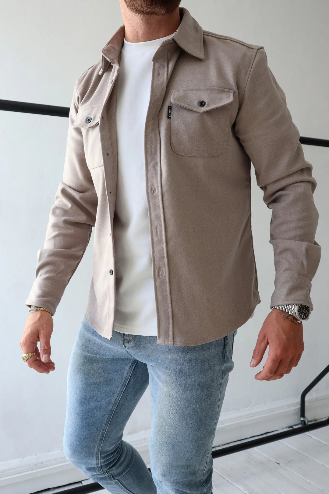 W&W Mode | Herrenjacke mit Kragen und Knopfleiste