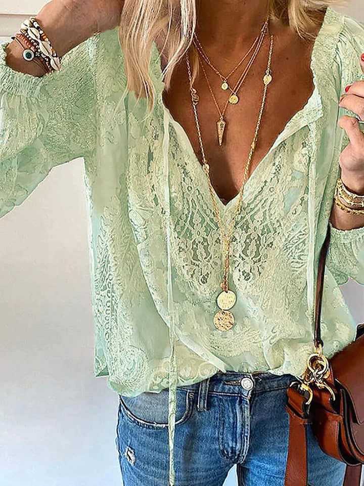 W&W Mode | Bluse Mit Spitzendetails