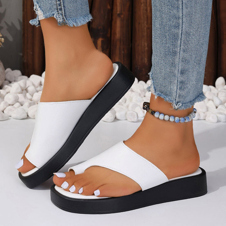 W&W Mode Sommer-Clip-Sandalen mit dicker Sohle