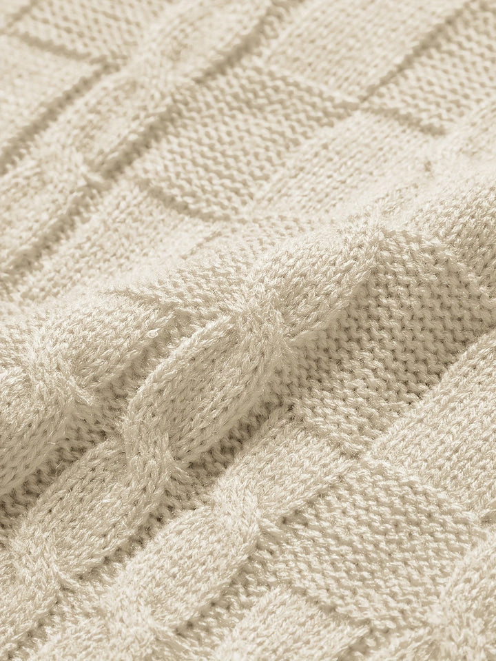 W&W Mode | Lässiger Kabel-Pullover für Männer