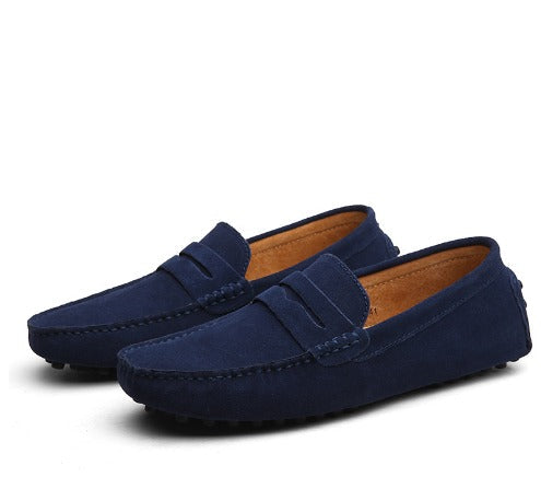 Wildleder-Slipper im italienischen Stil