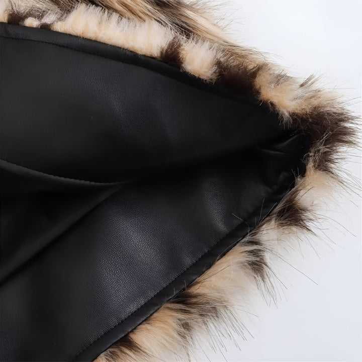 W&W Mode | Trendiger Leopard-Print Wintermantel