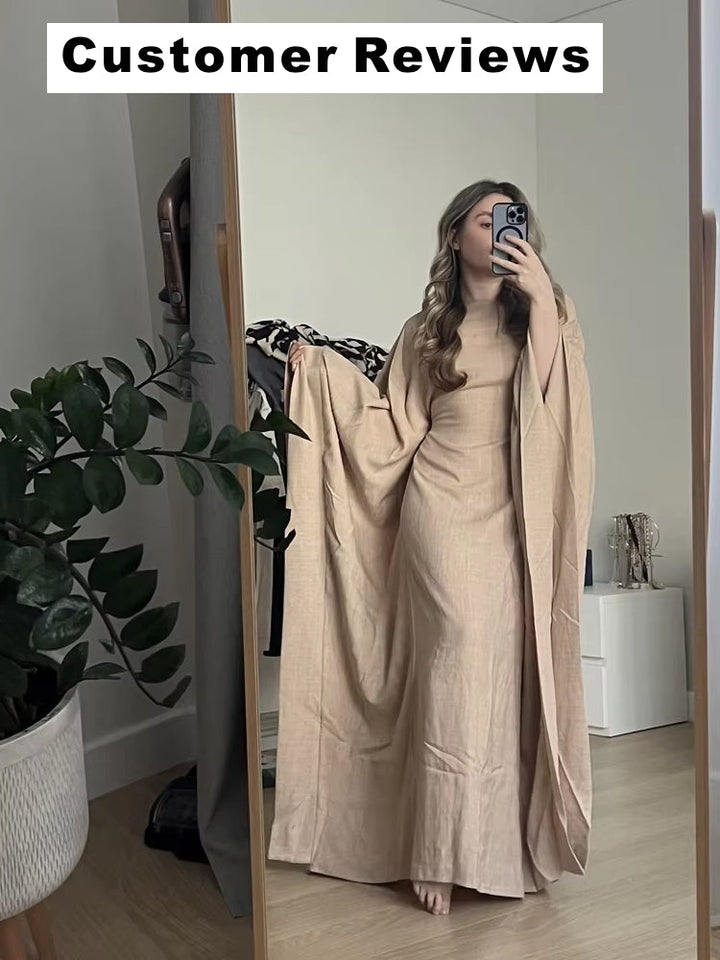 Damen-Abaya mit langem, bedeckendem Schnitt