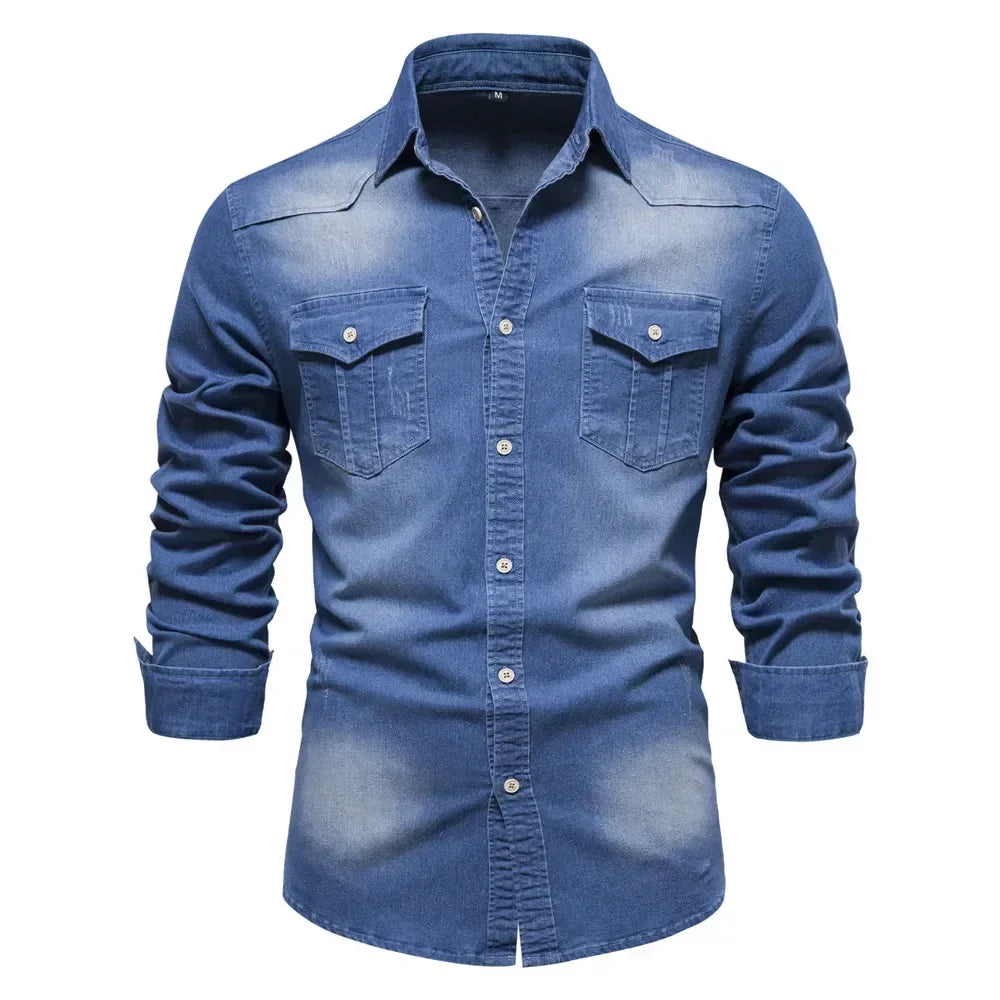 W&W Mode | Baumwoll Denim Hemd