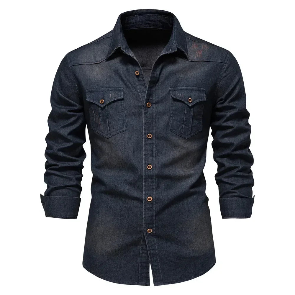 W&W Mode | Baumwoll Denim Hemd