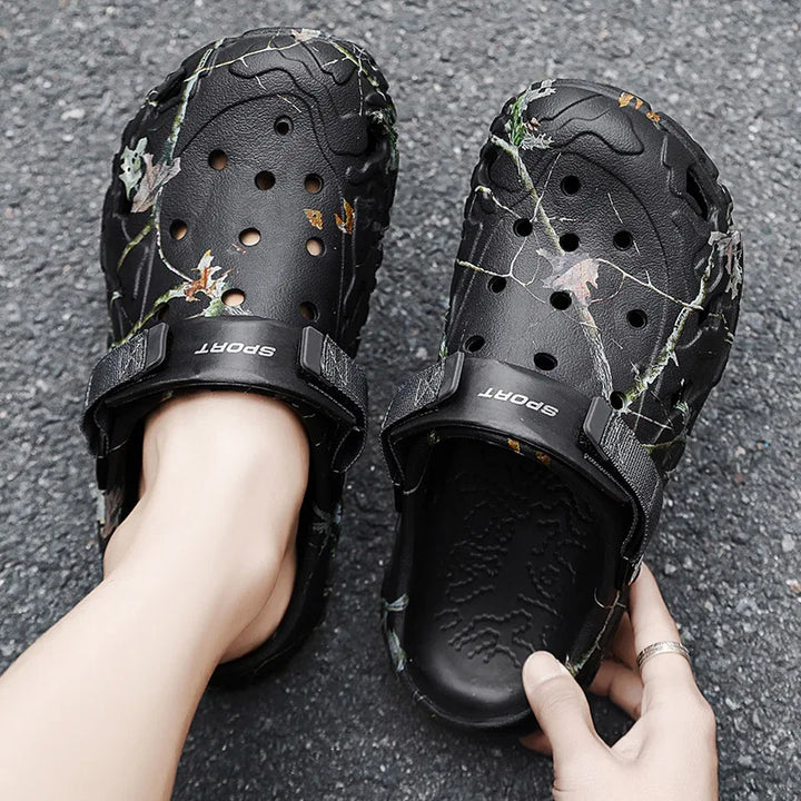 W&W Mode | Herren Slip on Clogs Sandalen