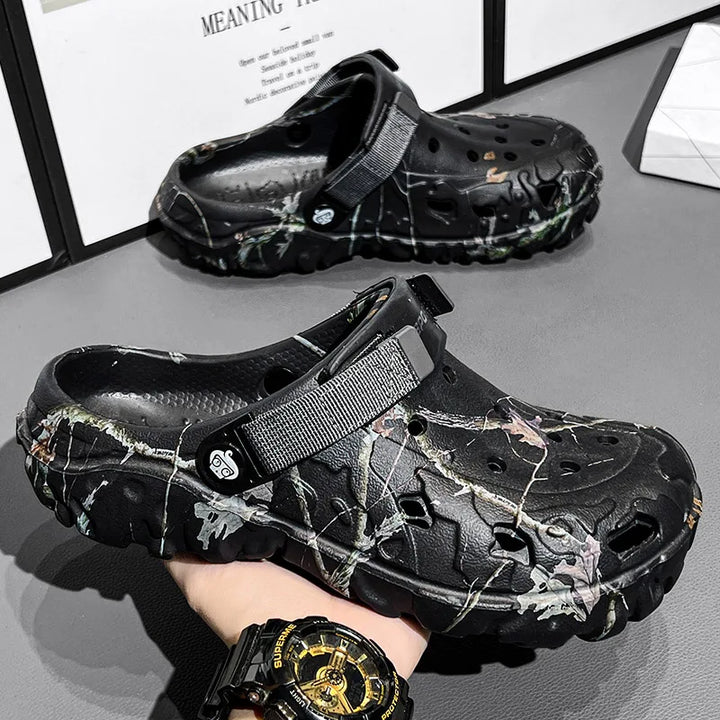 W&W Mode | Herren Slip on Clogs Sandalen