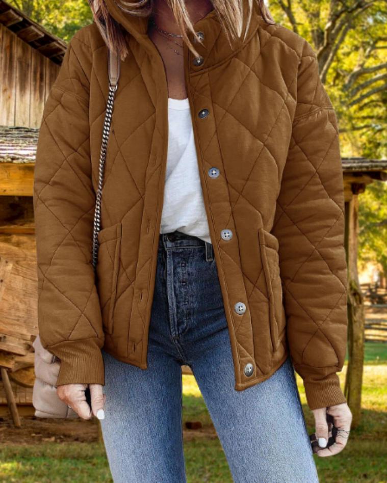 W&W Mode | Warme Wattierte Jacke Für Frauen