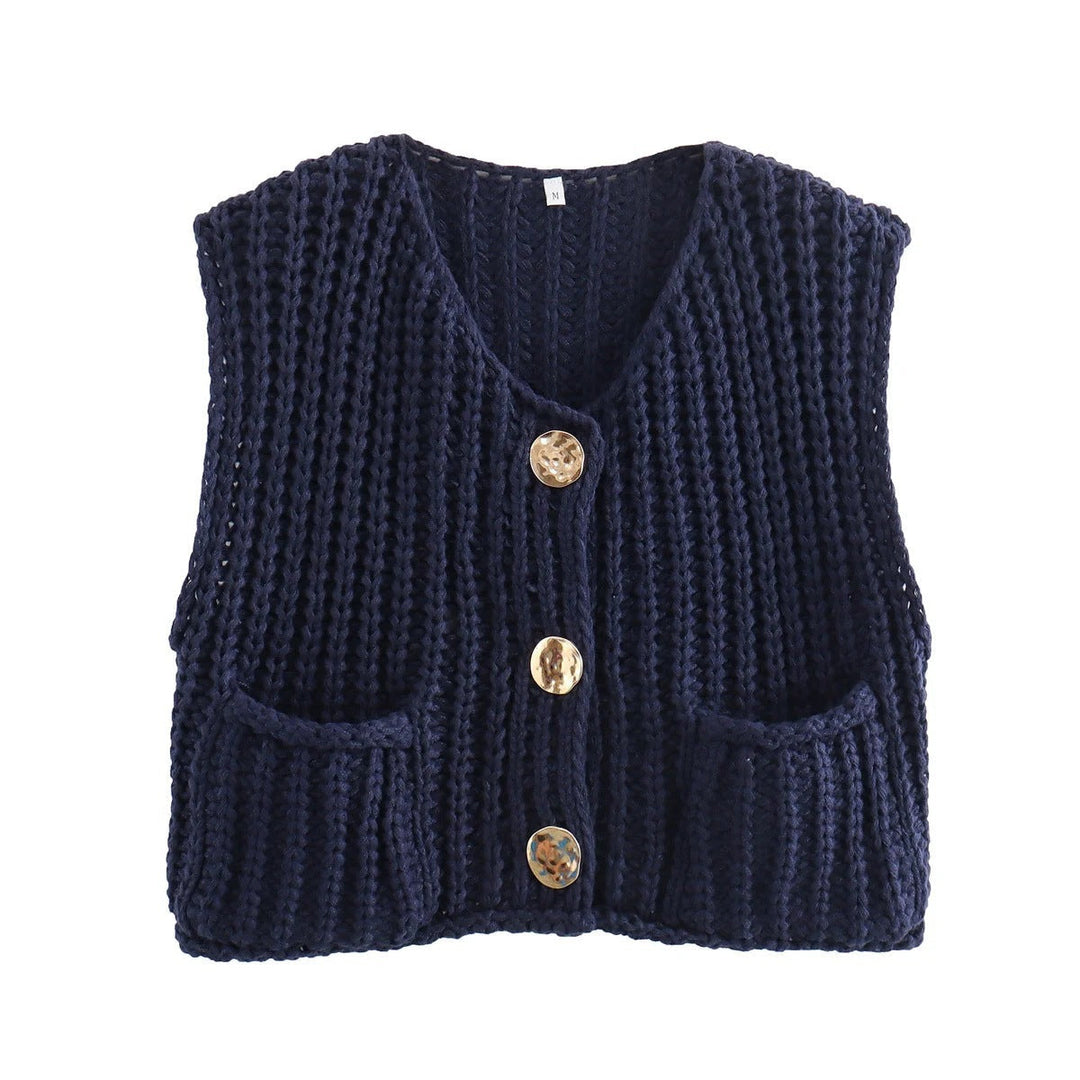 W&W Mode | Ärmellose Gestrickte Weste