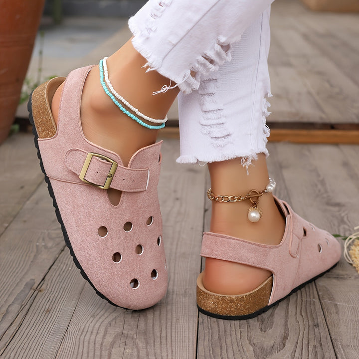 W&W Mode | Retro Kork Clogs Mit Slingback