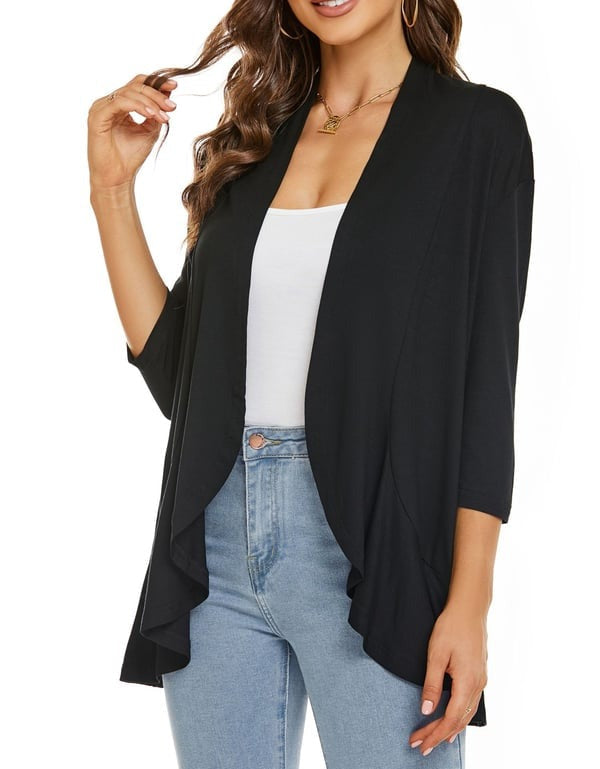 W&W Mode | Elegantes Offenes Front Damenjacke