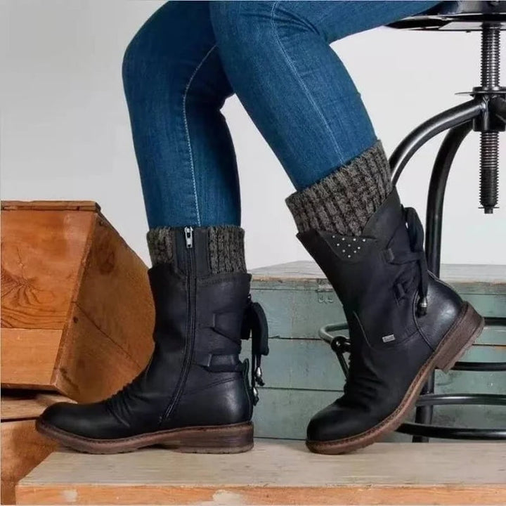 W&W Mode |  Wasserdichte Stiefel mit Reißverschluss