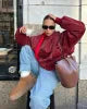 W&W Mode | Oversized Lederjacke für Damen | Trendy und Bequem