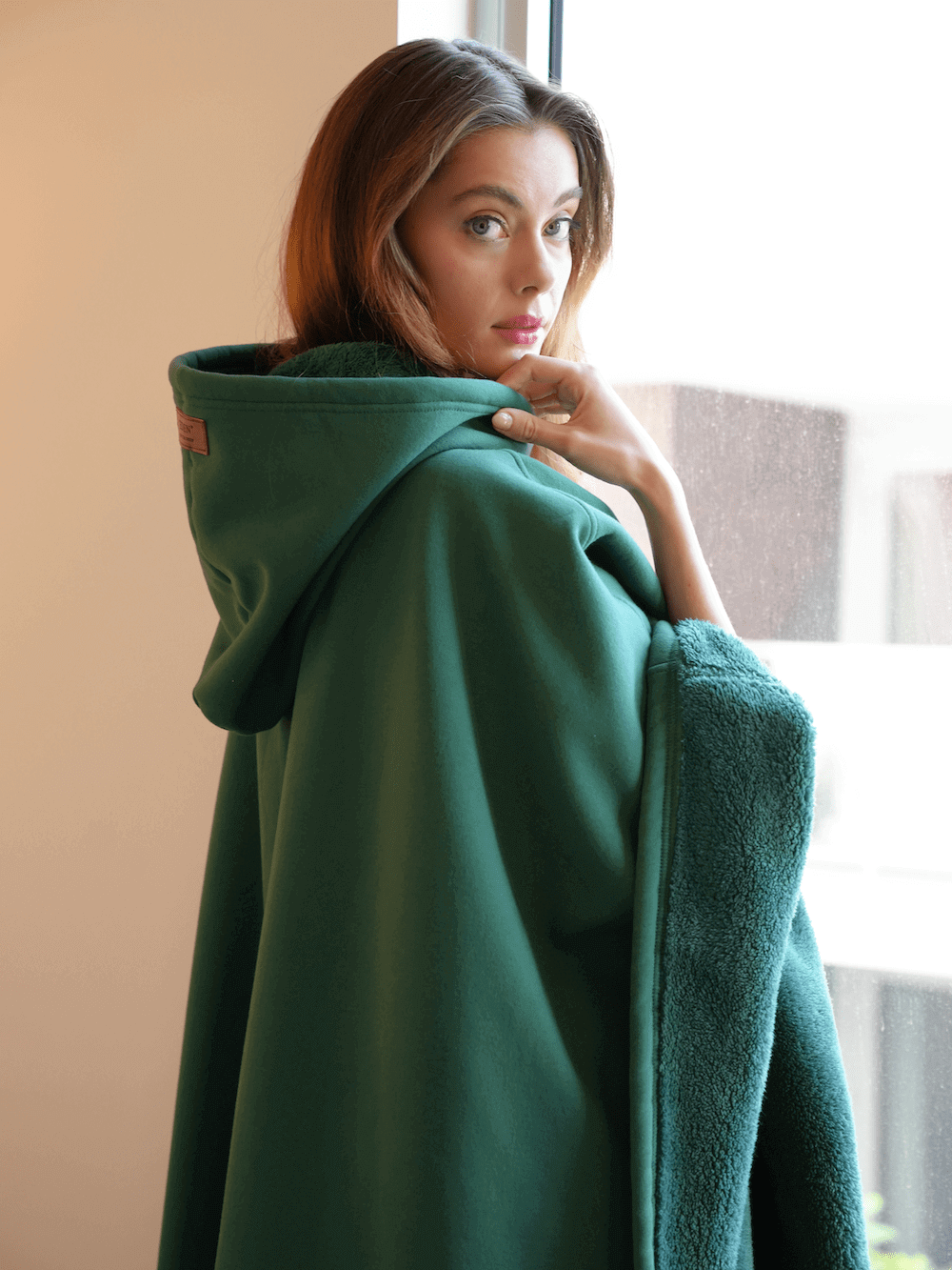 Oversize-Decken-Hoodie in Einheitsgröße