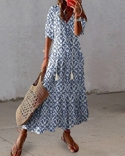 W&W Mode | Damen Elegante Boho Kleid Sommer
