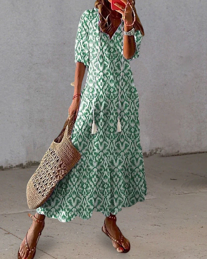 W&W Mode | Damen Elegante Boho Kleid Sommer