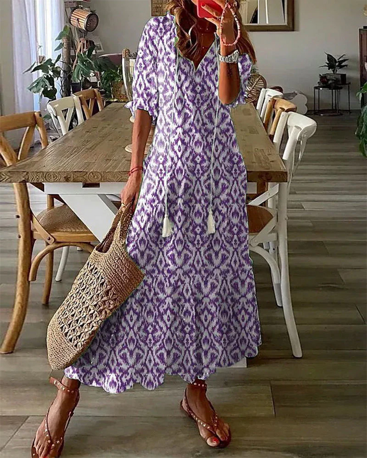 W&W Mode | Damen Elegante Boho Kleid Sommer
