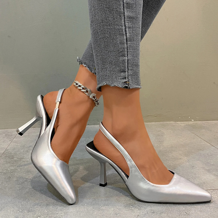 W&W Mode | Damen Schwarze Kitten Heels Elegant