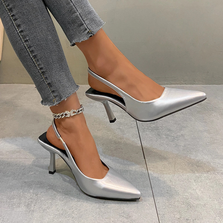W&W Mode | Damen Schwarze Kitten Heels Elegant