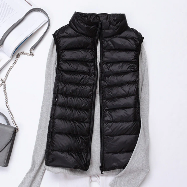 W&W Mode | Damen Leichte Steppjacke Ärmellose Weste