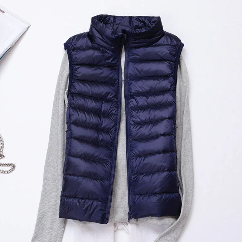 W&W Mode | Damen Leichte Steppjacke Ärmellose Weste