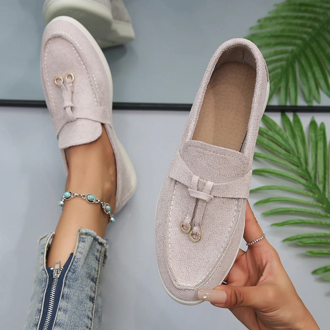 W&W Mode | Damen Loafer Beige Elegant