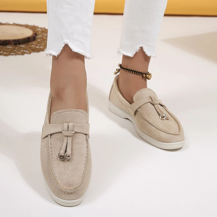 W&W Mode | Damen Loafer Beige Elegant