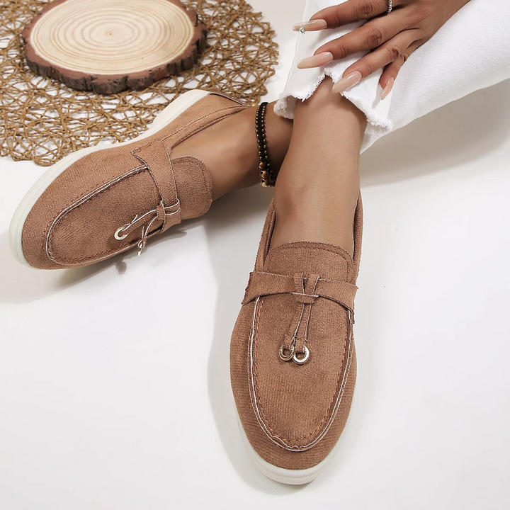 W&W Mode | Damen Loafer Beige Elegant