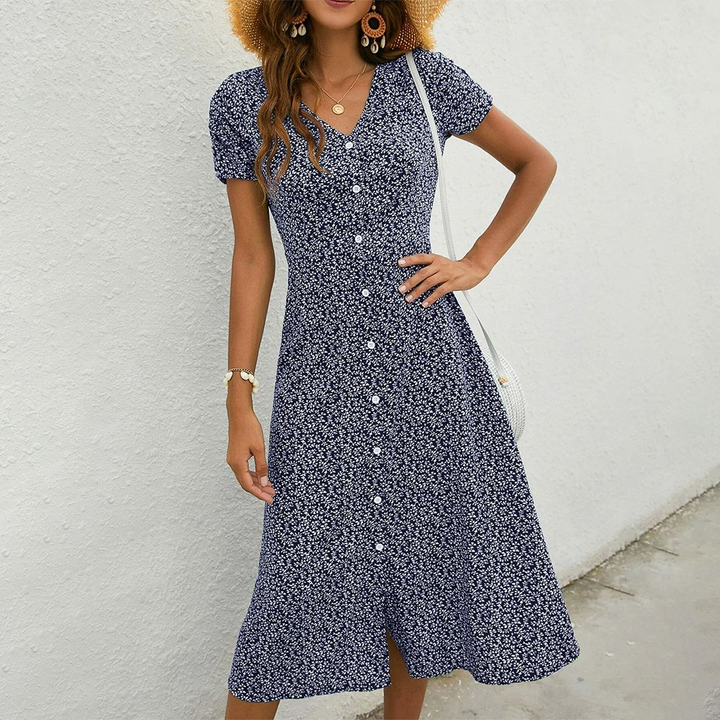 Damen Sommerkleid in Midi-Länge
