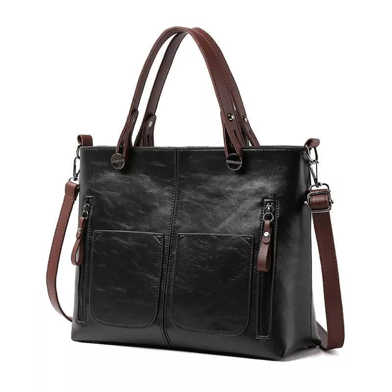 W&W Mode | Damen Shopper Handtasche Schwarz