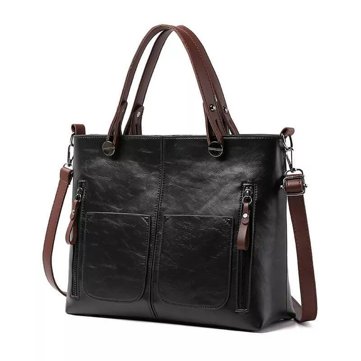 W&W Mode | Damen Shopper Handtasche Schwarz