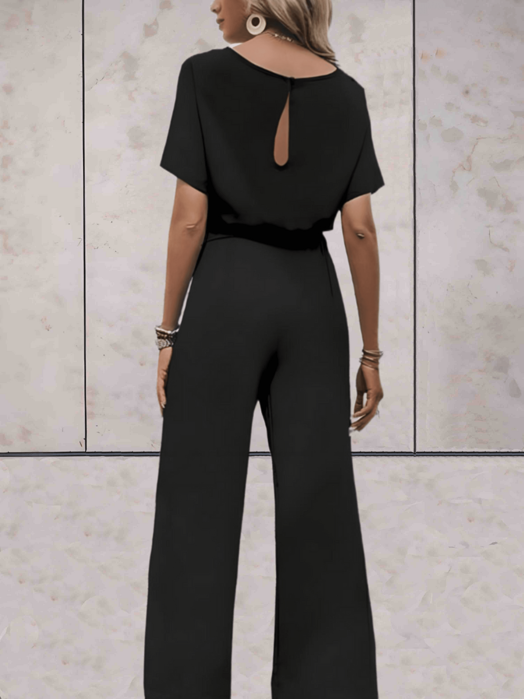 W&W Mode | Damen Eleganter Jumpsuit Schwarz